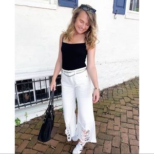 Distressed Flare Jeans